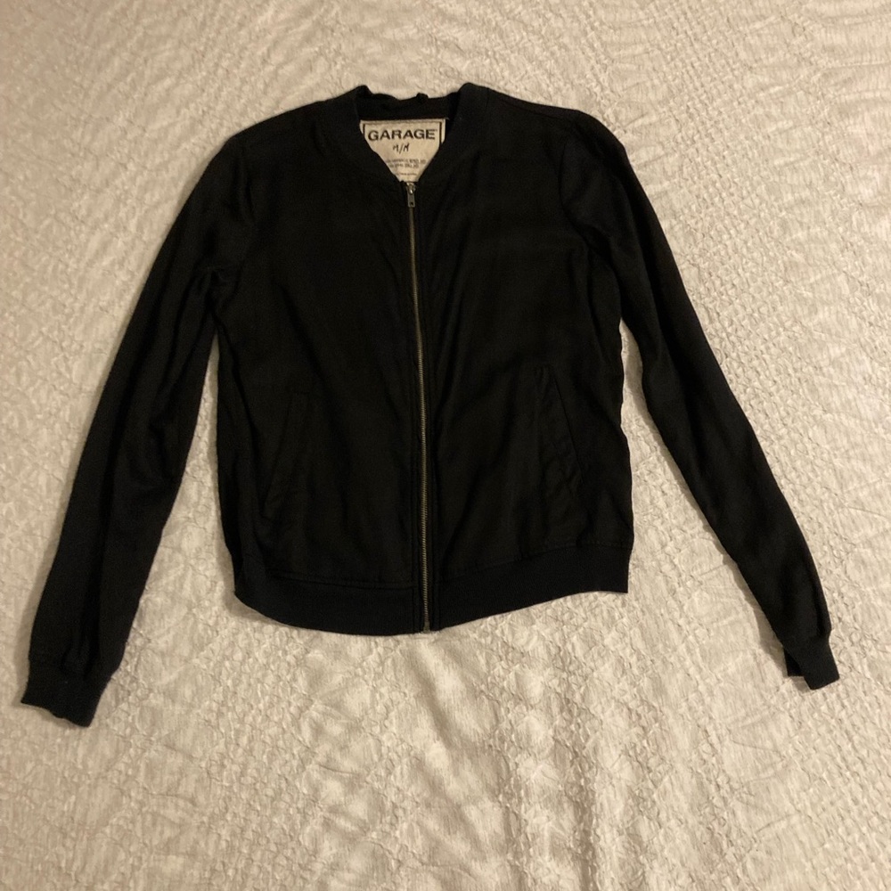 Black Bomber Jacket